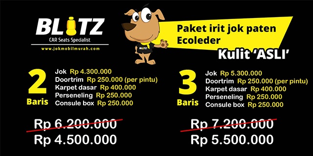 Promo jok kulit asli