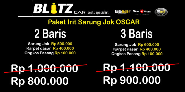 Paket sarung jok oscar