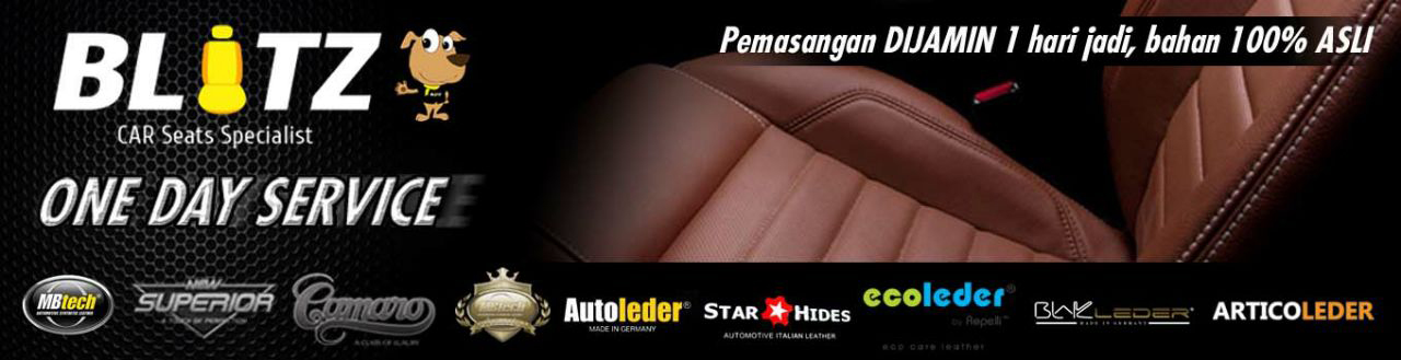 Sarung Jok Mobil Mbtech | Jok kulit Autoleder |  BLITZ