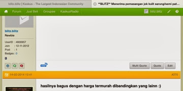Testimonial Jok Mobil Jakarta